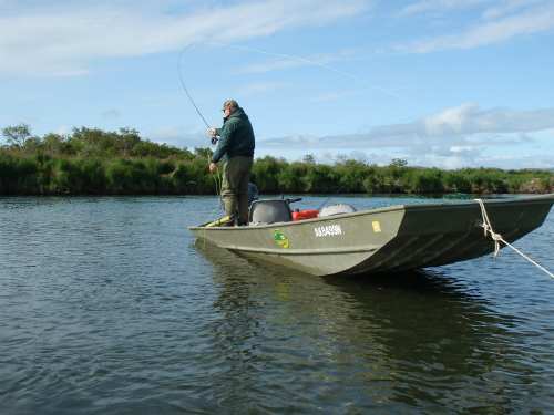 18' flat bottom jon boats perfect for fly casting
