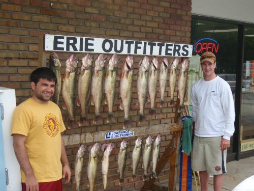 Erie Outfitters is a great place for fishing cleaning and pictures!